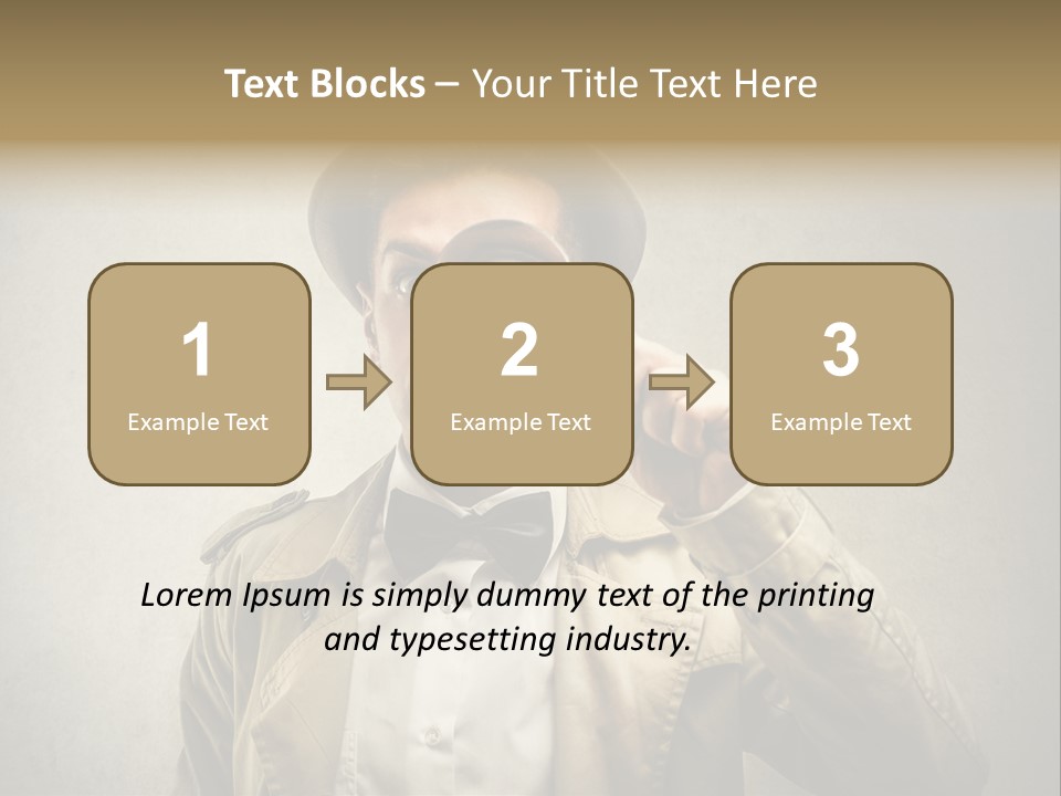 Wall Find Man PowerPoint Template