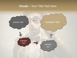 Wall Find Man PowerPoint Template