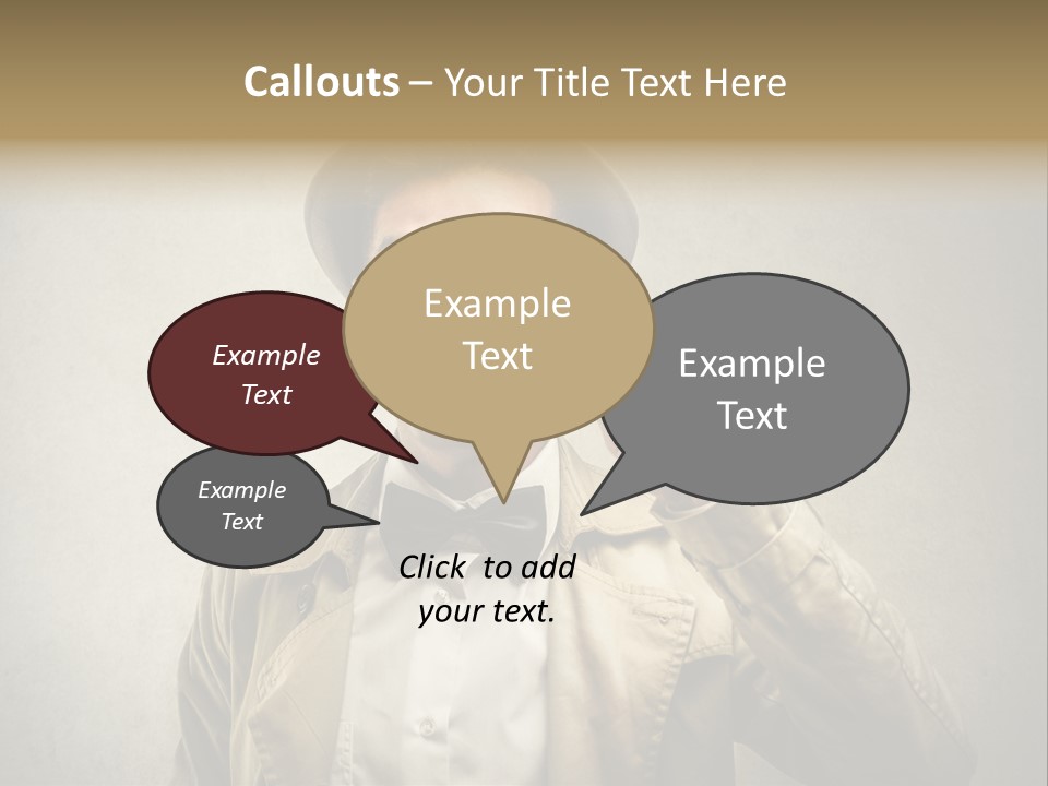 Wall Find Man PowerPoint Template