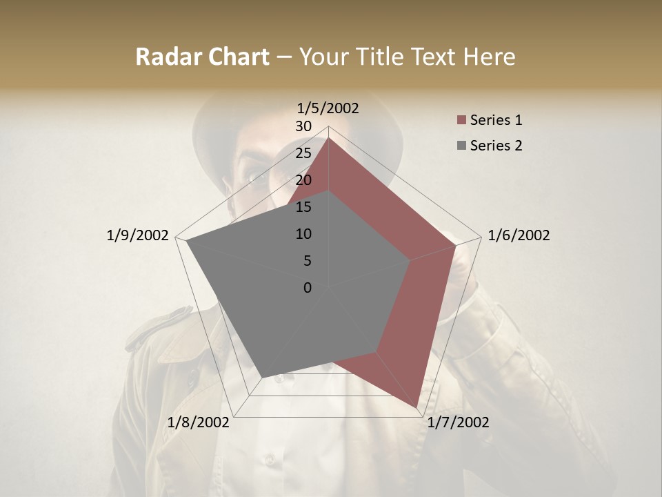 Wall Find Man PowerPoint Template