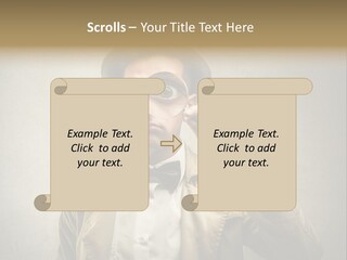 Wall Find Man PowerPoint Template