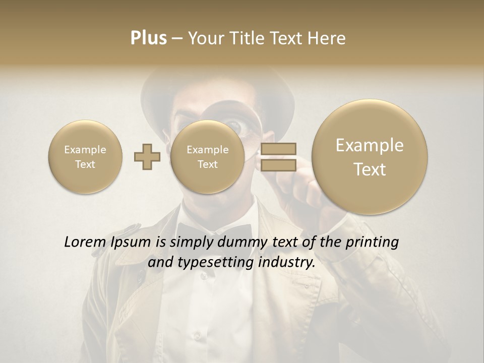 Wall Find Man PowerPoint Template