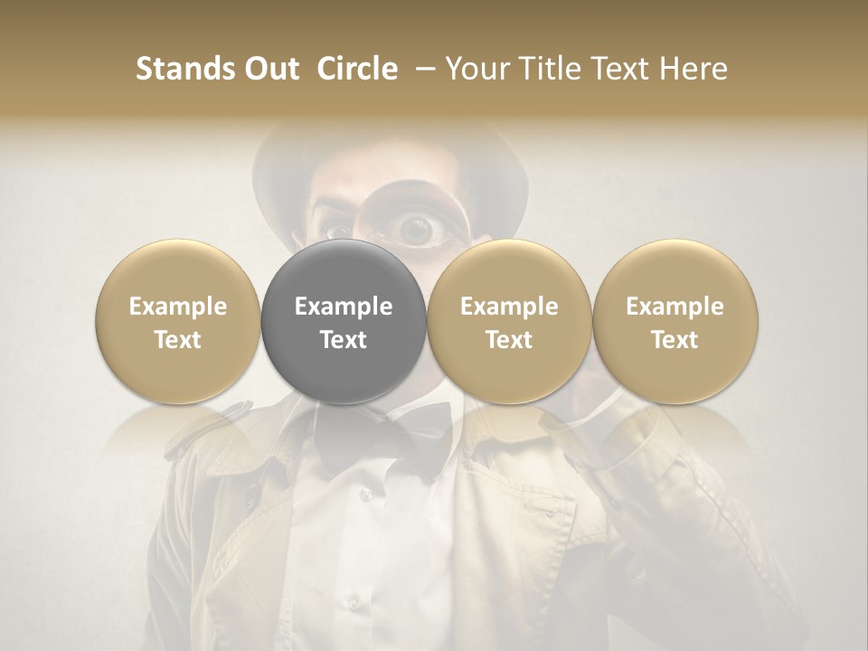 Wall Find Man PowerPoint Template