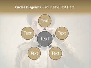 Wall Find Man PowerPoint Template