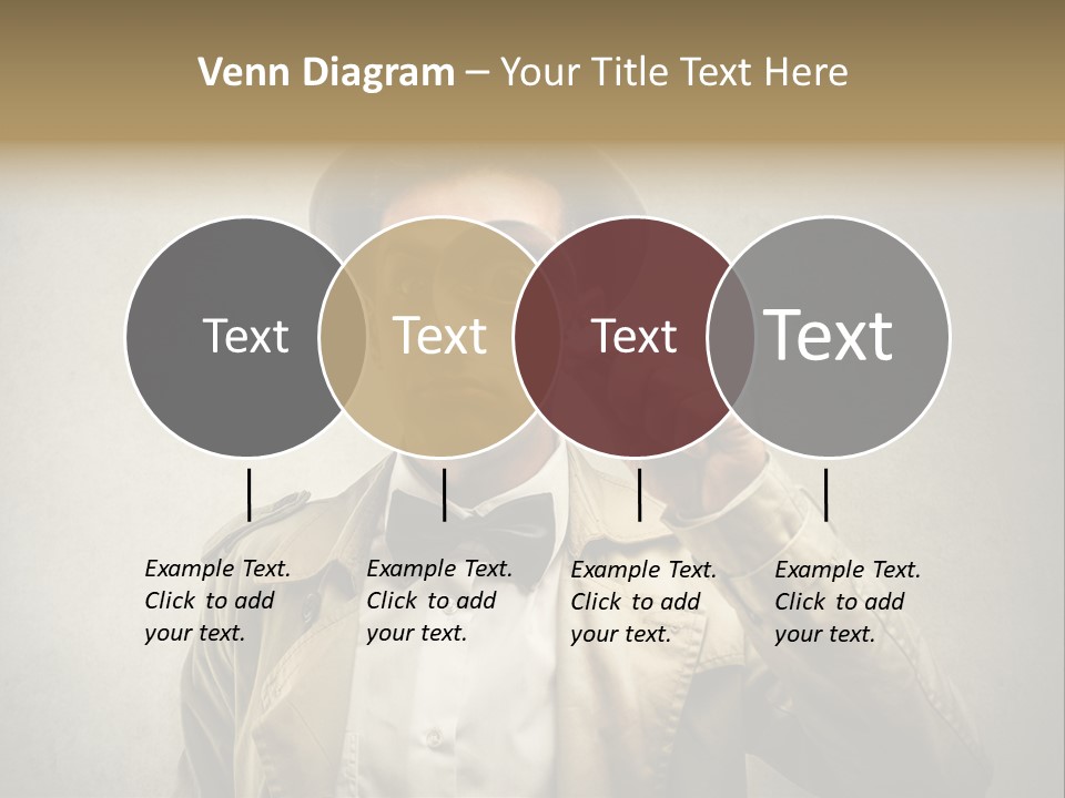 Wall Find Man PowerPoint Template