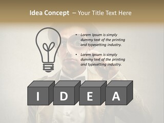 Wall Find Man PowerPoint Template