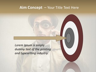 Wall Find Man PowerPoint Template