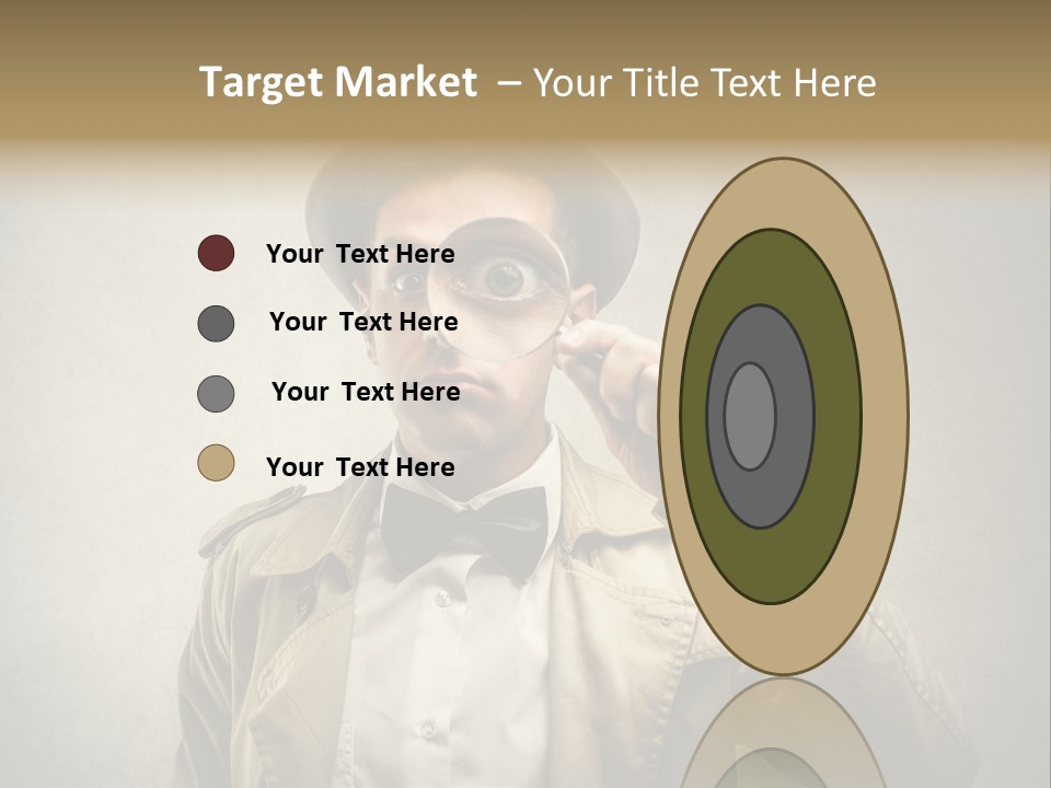 Wall Find Man PowerPoint Template