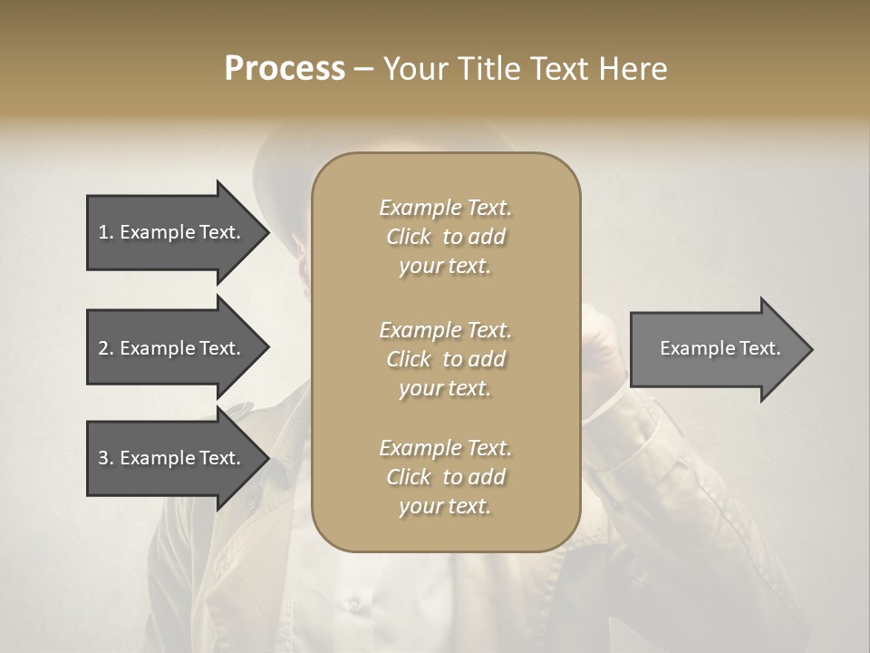 Wall Find Man PowerPoint Template