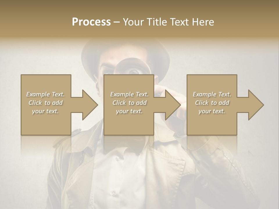 Wall Find Man PowerPoint Template