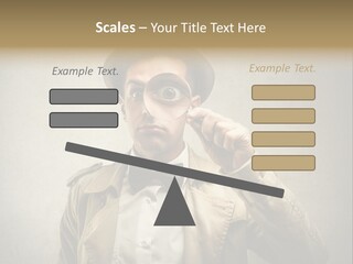 Wall Find Man PowerPoint Template