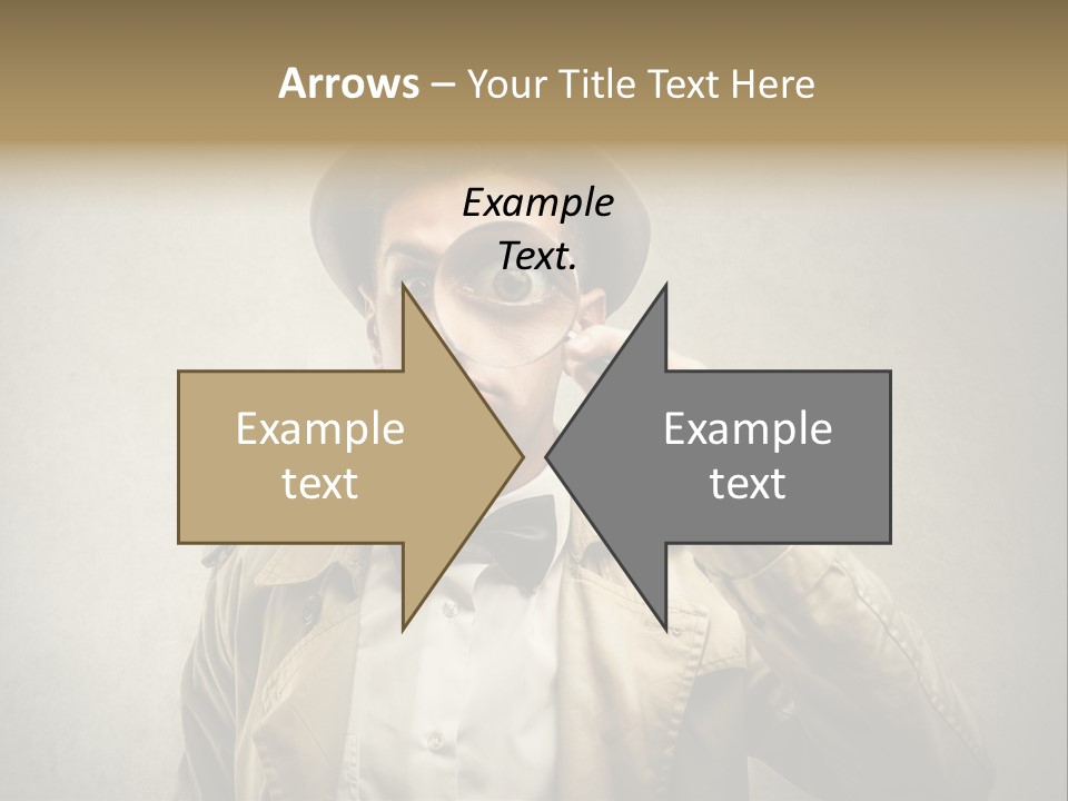 Wall Find Man PowerPoint Template