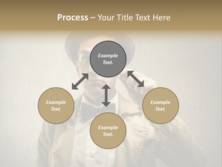 Wall Find Man PowerPoint Template