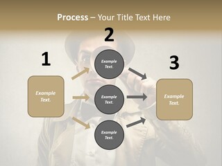 Wall Find Man PowerPoint Template