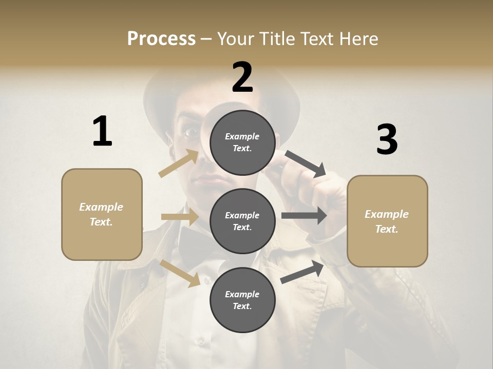 Wall Find Man PowerPoint Template