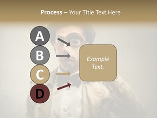Wall Find Man PowerPoint Template