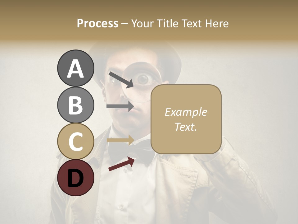 Wall Find Man PowerPoint Template