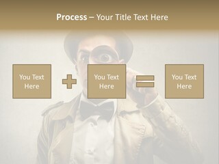 Wall Find Man PowerPoint Template