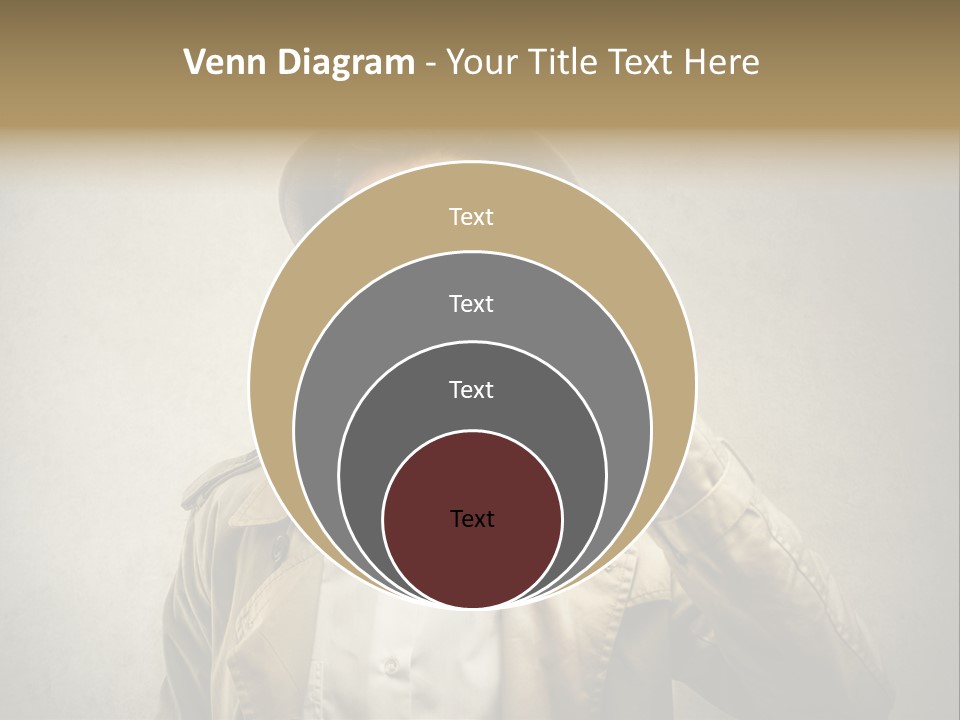 Wall Find Man PowerPoint Template