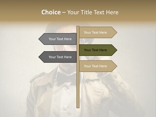 Wall Find Man PowerPoint Template