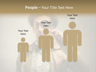Wall Find Man PowerPoint Template