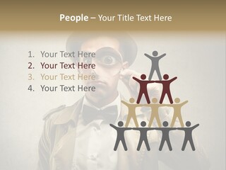 Wall Find Man PowerPoint Template