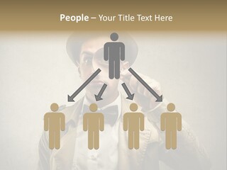 Wall Find Man PowerPoint Template