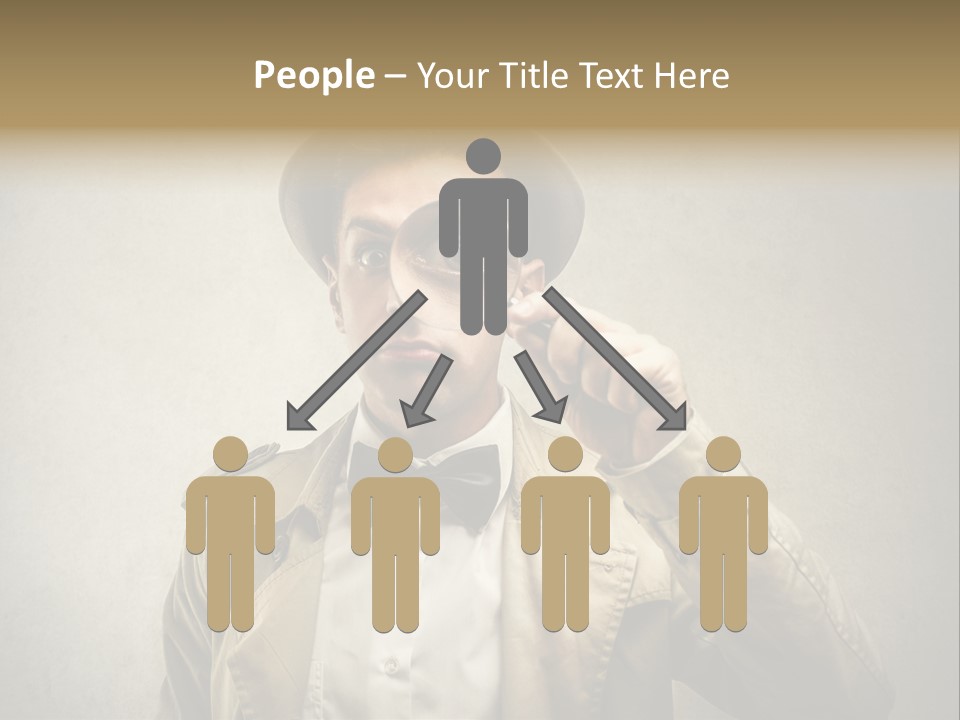Wall Find Man PowerPoint Template