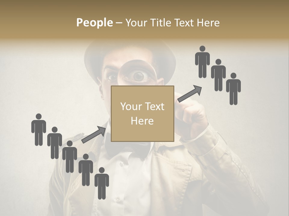 Wall Find Man PowerPoint Template
