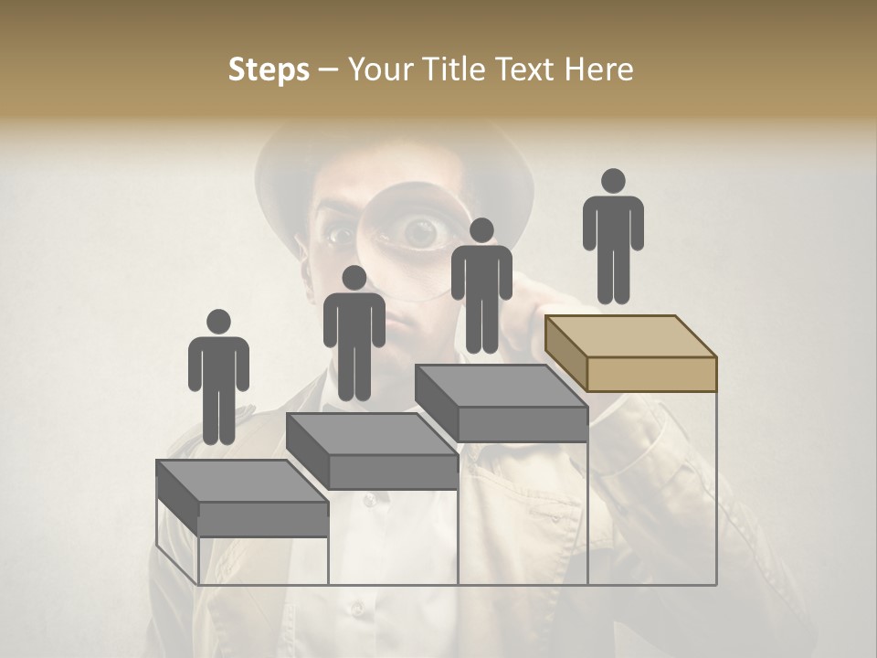 Wall Find Man PowerPoint Template