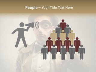 Wall Find Man PowerPoint Template