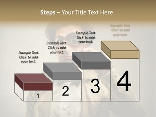 Wall Find Man PowerPoint Template