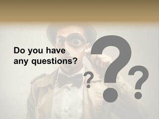 Wall Find Man PowerPoint Template