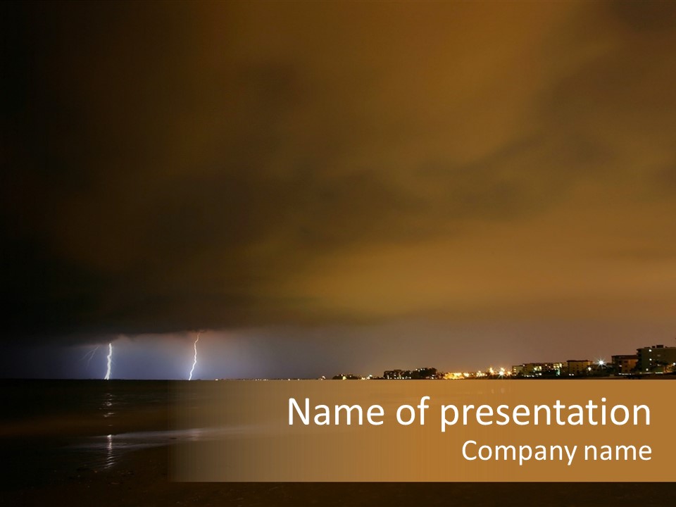 Tropical Tampa Bay Weather PowerPoint Template