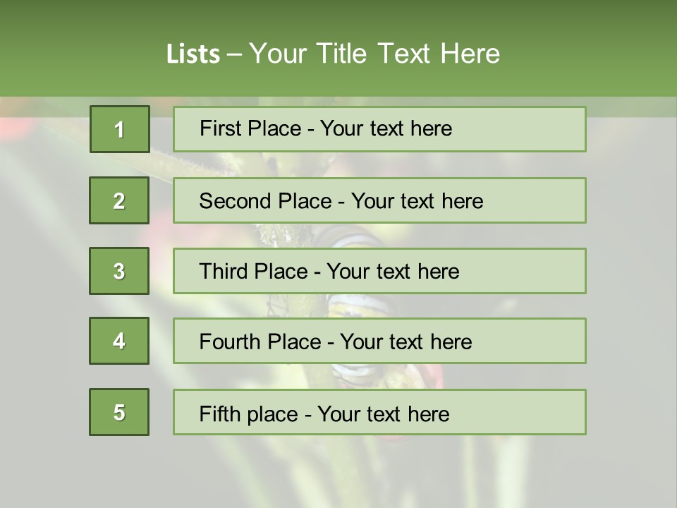 Lepidoptera Monarch Bloodflower PowerPoint Template