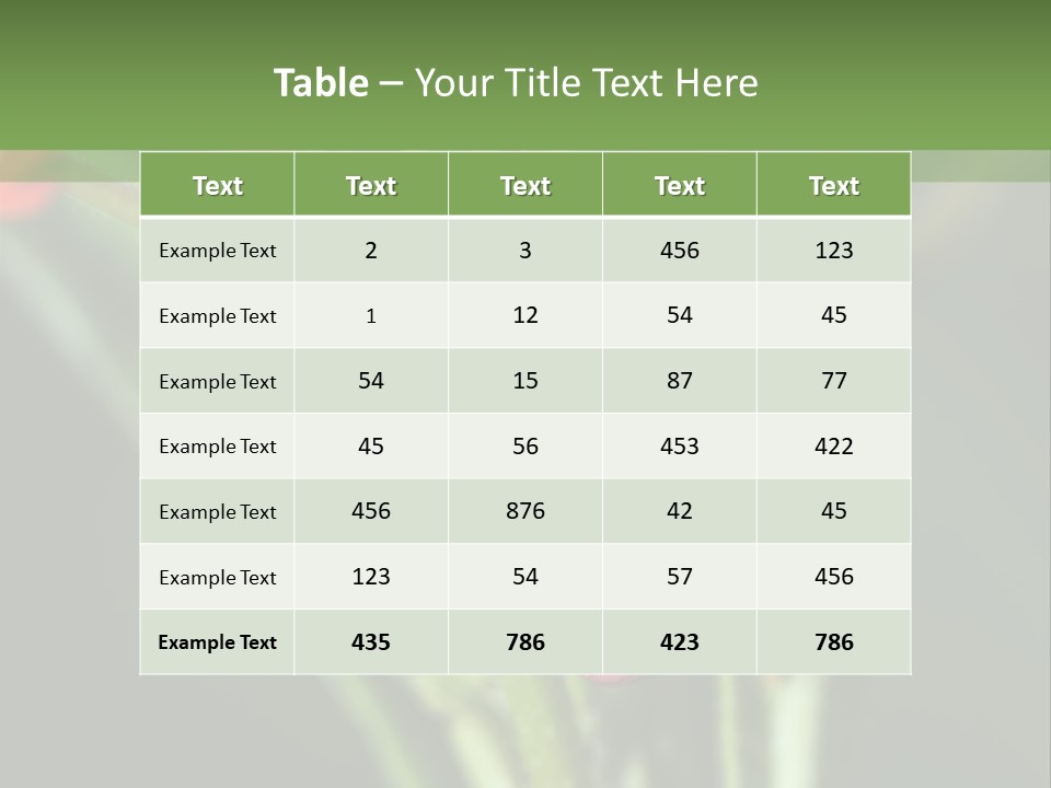 Lepidoptera Monarch Bloodflower PowerPoint Template