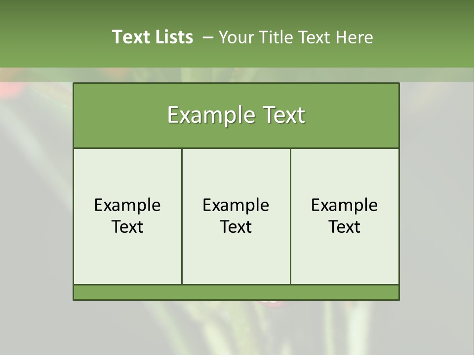 Lepidoptera Monarch Bloodflower PowerPoint Template