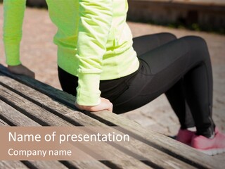 Pushup Sport Abs PowerPoint Template