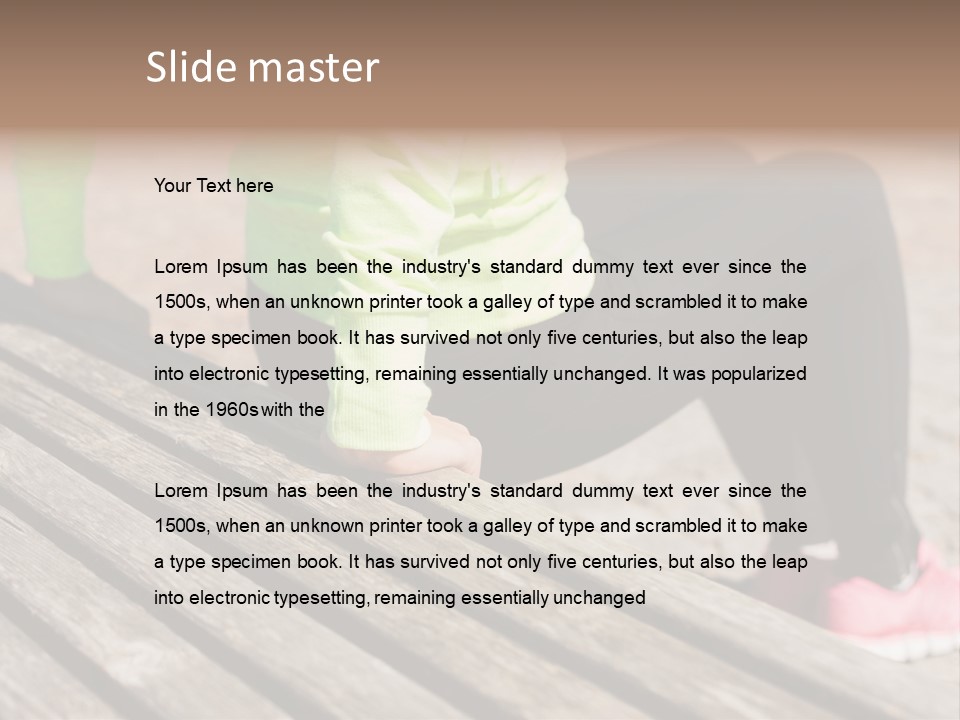 Pushup Sport Abs PowerPoint Template