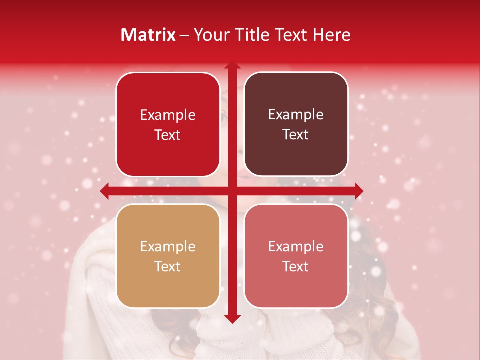 Girl Holding Seasonal PowerPoint Template