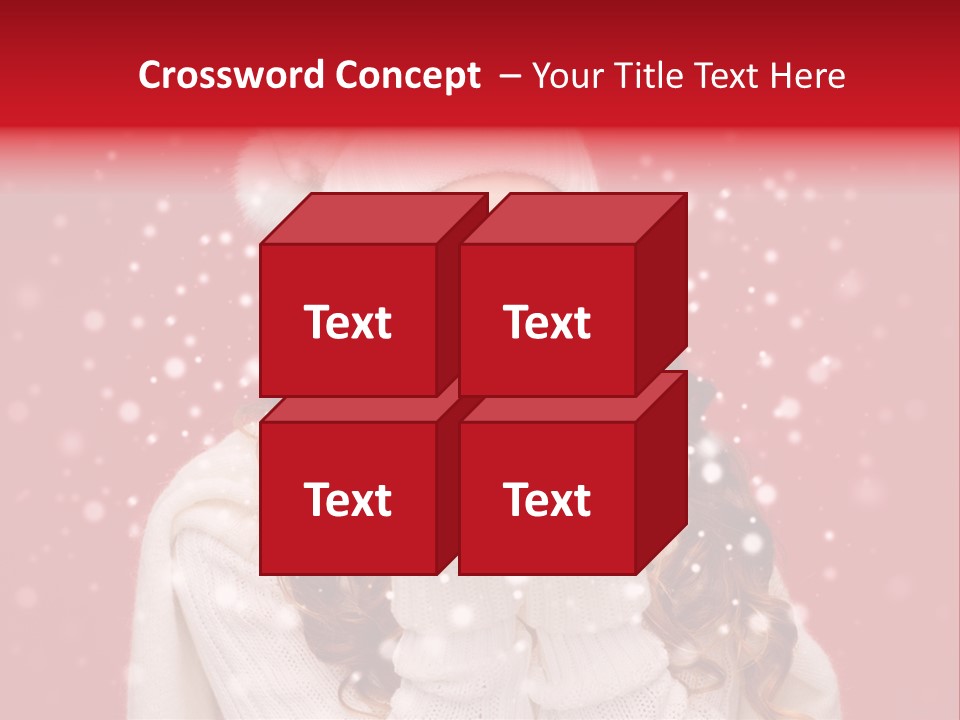 Girl Holding Seasonal PowerPoint Template