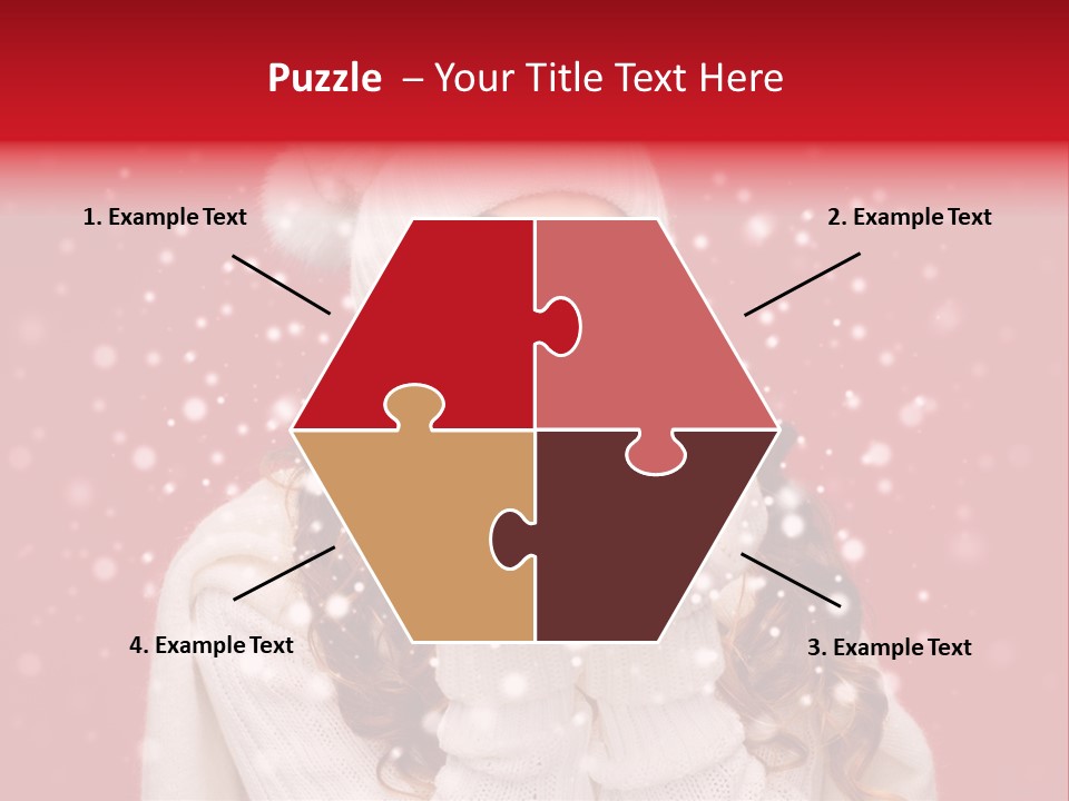 Girl Holding Seasonal PowerPoint Template