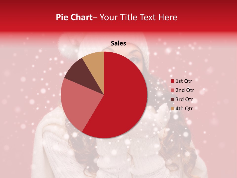 Girl Holding Seasonal PowerPoint Template