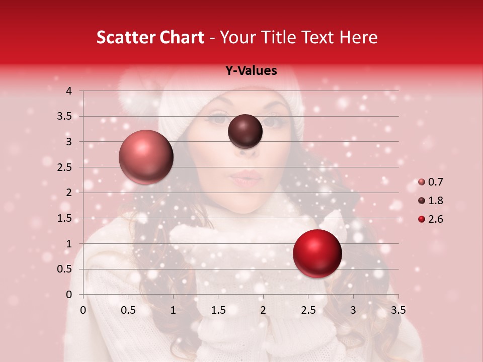 Girl Holding Seasonal PowerPoint Template