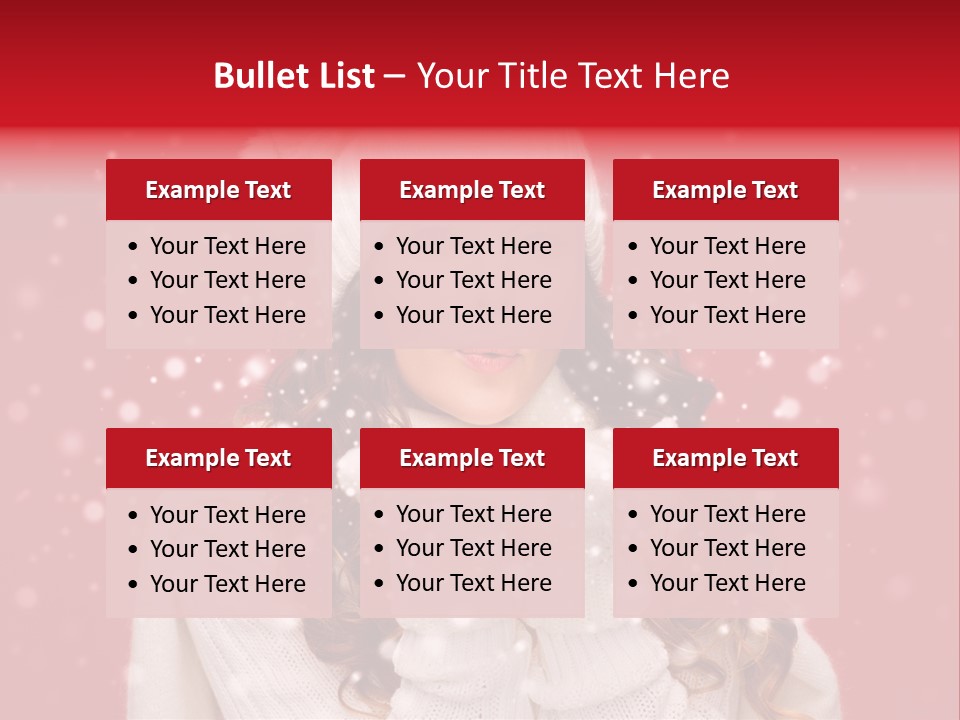 Girl Holding Seasonal PowerPoint Template