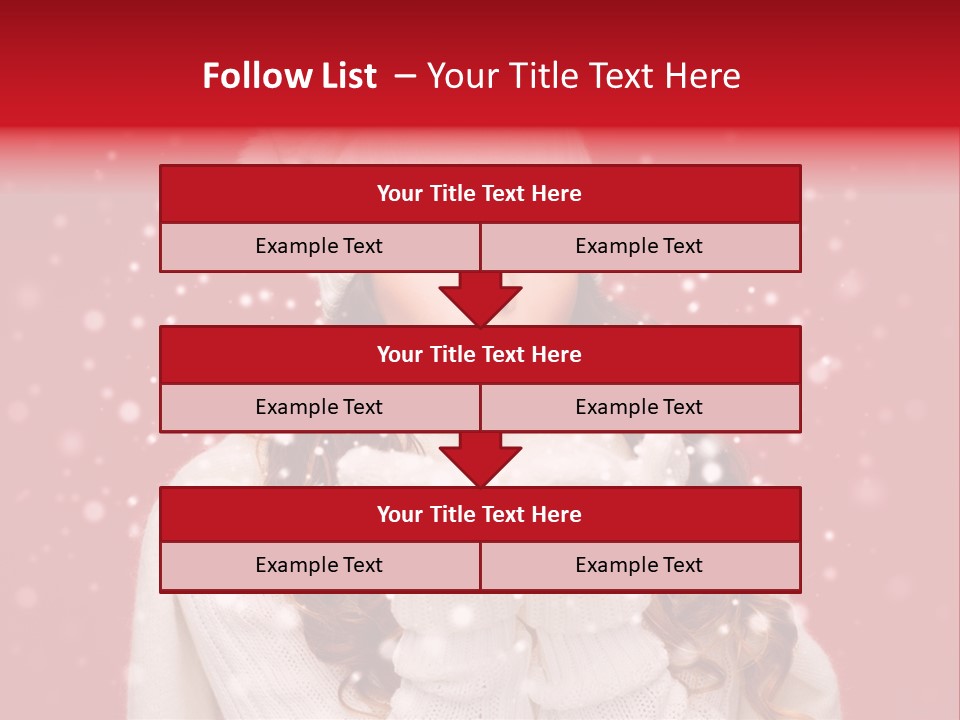 Girl Holding Seasonal PowerPoint Template