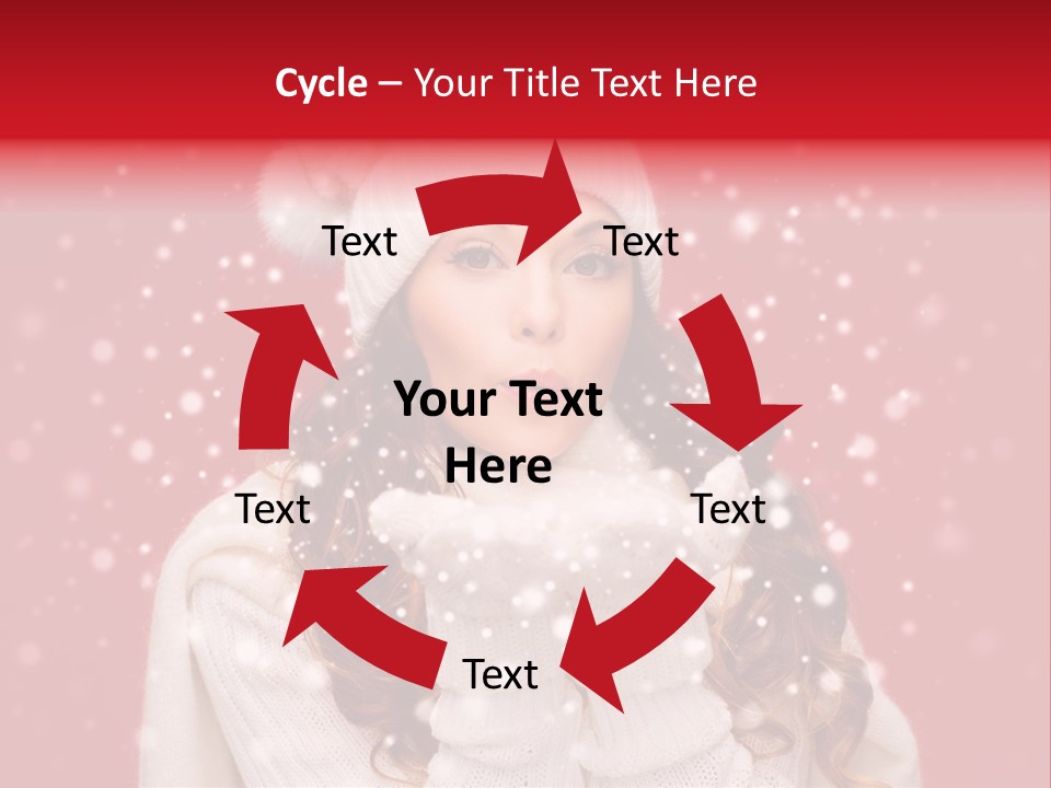 Girl Holding Seasonal PowerPoint Template