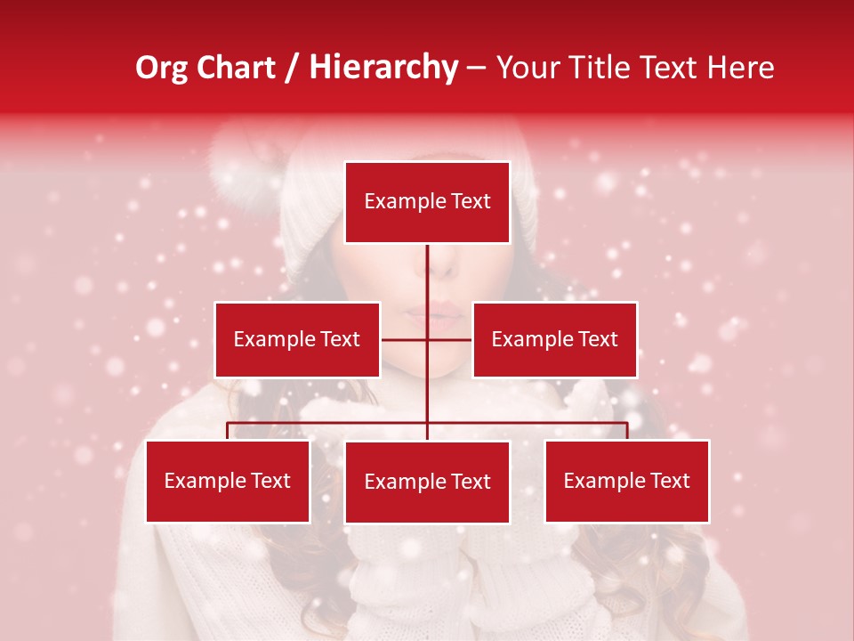 Girl Holding Seasonal PowerPoint Template