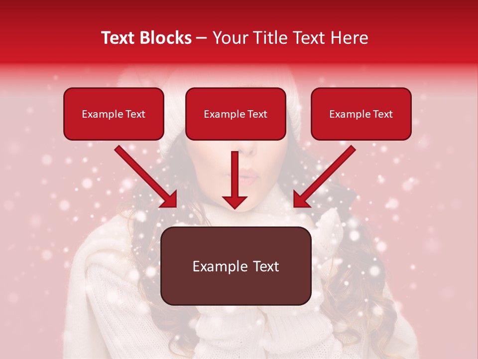 Girl Holding Seasonal PowerPoint Template