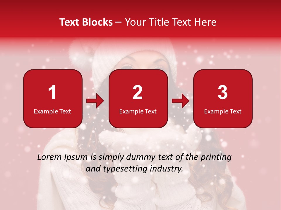 Girl Holding Seasonal PowerPoint Template